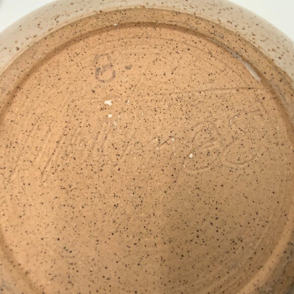 1988 Artist Signed Joshua 24:15 Bible Scripture Pottery Bowl 10" - Picture 9 of 10